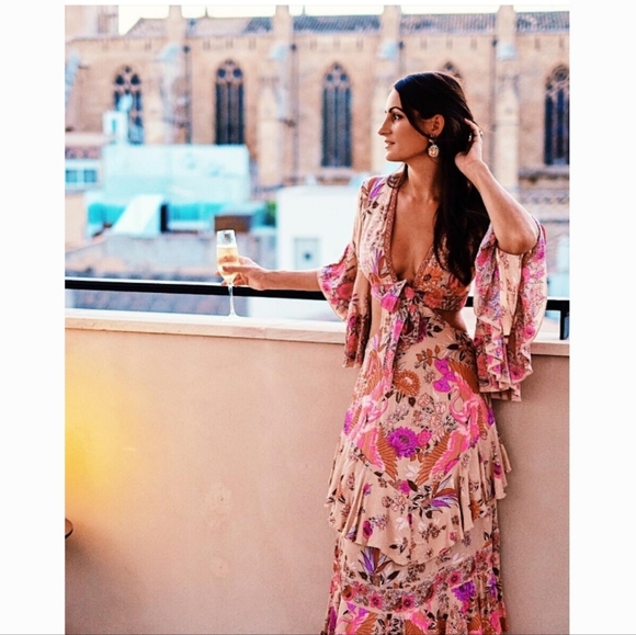 Rare Spell Designs Siren Song Flamingo Gown Very Limited Make! XS Flamenco Bambi - Picture 1 of 17